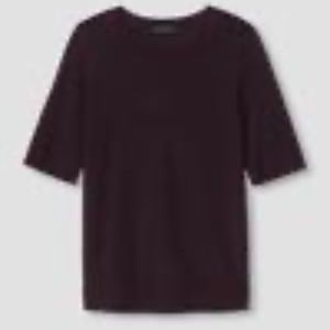 Universal Standard LISA Short Sleeve Sweater - Mole (Aubergine) - Size XL (26-28